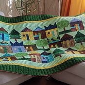 Для дома и интерьера handmade. Livemaster - original item Children`s patchwork bedspread Village Rug Panel. Handmade.
