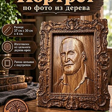 Сувениры и подарки ручной работы. Ярмарка Мастеров - ручная работа Портрет по фото из дерева. Handmade.