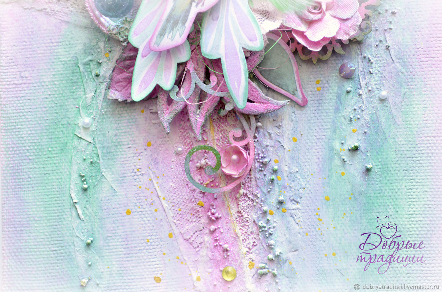 Интерьерное панно на холсте. " Нежные краски весны " купить в интернет ...