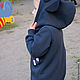 Raccoon sweatshirt for children with zipper, hoodie with ears. Sweatshirts and hoodies. Larisa dizajnerskaya odezhda i podarki (EnigmaStyle). Ярмарка Мастеров.  Фото №5
