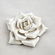 White ceramic rose for the interior, Sculpture, Moscow,  Фото №1