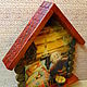 Ключница " Домовой читает сказки". Ключницы настенные. Magic Owl. Ярмарка Мастеров.  Фото №4