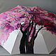 Order Umbrella folding machine with painting ' Blooming tree'. UmbrellaFineArt. Livemaster. . Umbrellas Фото №3