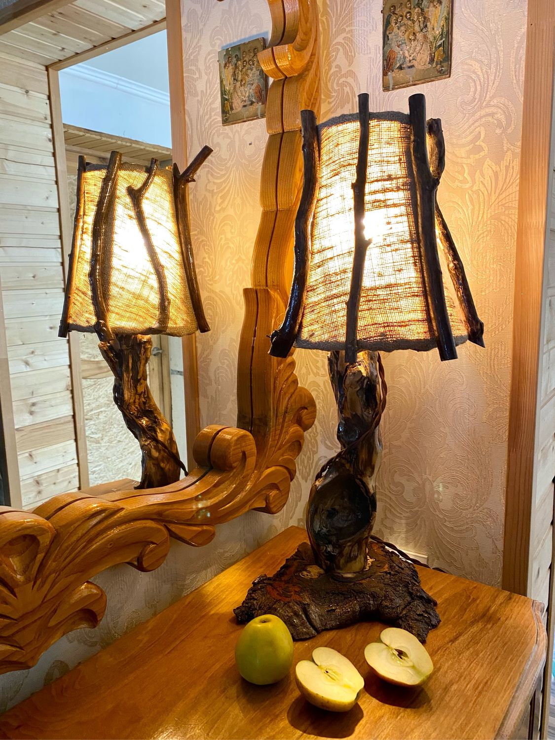 Светильник из дерева и коряг «НАМИБИЯ» 50см купить в интернет-магазине ...