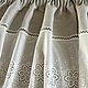Linen lambrequin 'Natural with cambric' 60*340 cm. Curtains. Linen fantasy. My Livemaster. Фото №6