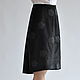 Falda de terciopelo Negro de Flores con contraída antes de. Skirts. Skirt Priority (yubkizakaz). Ярмарка Мастеров.  Фото №4