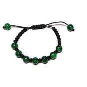 Украшения handmade. Livemaster - original item A bracelet made of beads: Shamballa bracelet with malachite. Handmade.