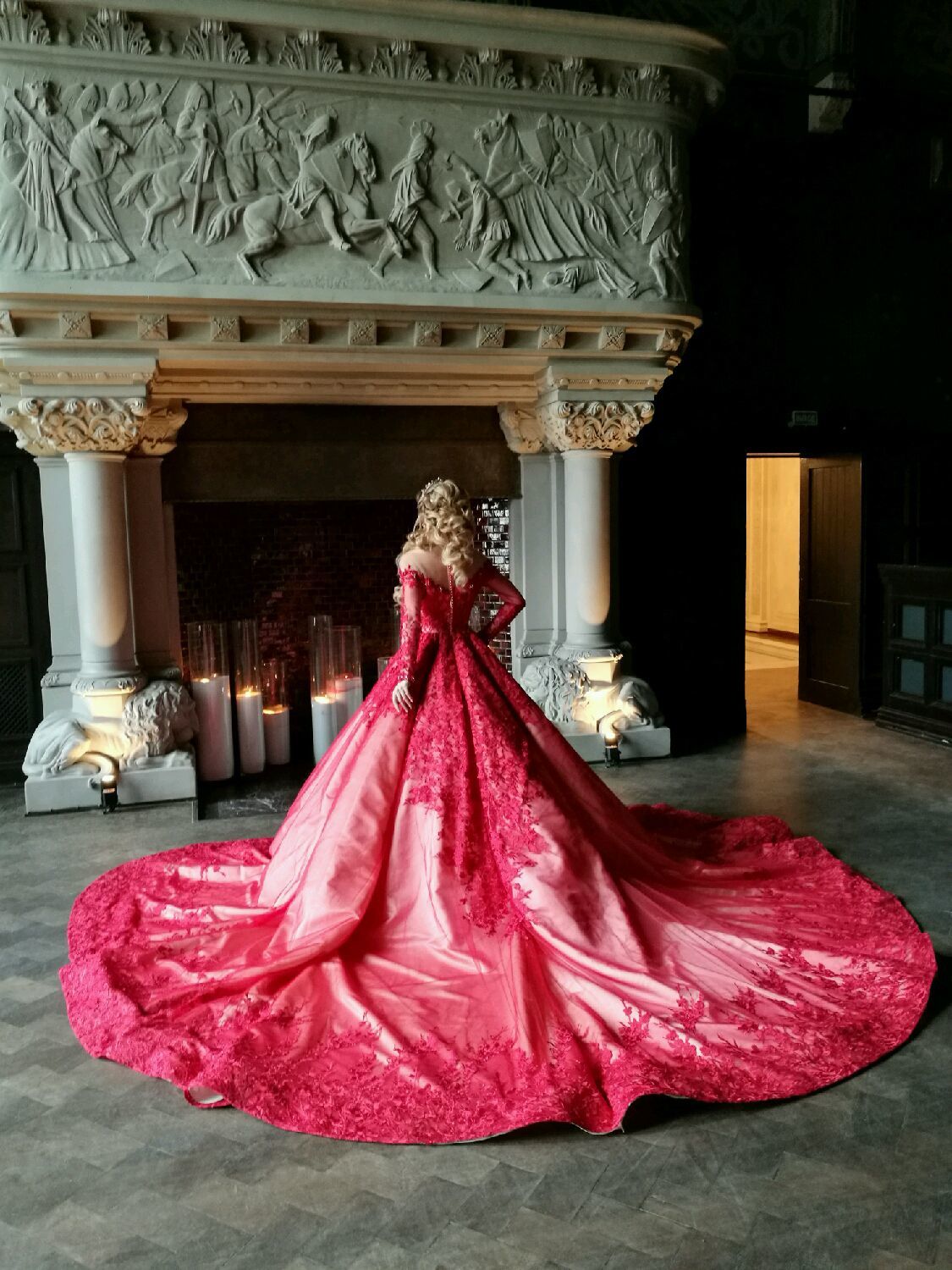 READY TO SHIP One of a kind princess Red Wedding Dress – купить на ...