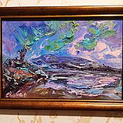 Картины и панно handmade. Livemaster - original item Painting Northern landscape 