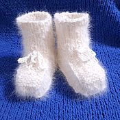 Baby socks made of double dog yarn