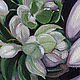  Painting Blooming Hosta, oil on canvas 40h40. Pictures. vestnikova. My Livemaster. Фото №5