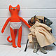 Red Cat in Boots. Stuffed Toys. Little Twins by Yana Vertoprakhova. My Livemaster. Фото №4
