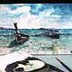Watercolor painting ' sea surf'. Pictures. Akravny_art (akrainy). Online shopping on My Livemaster.  Фото №2