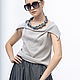 Order  Lt_014angora_perl Top with collar, angora color/mother of pearl. The fashion house Julia Sindrevich. Livemaster. . Tops Фото №3