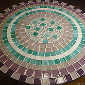 Для дома и интерьера handmade. Livemaster - original item Forged table with mosaic 