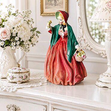 Винтаж ручной работы. Ярмарка Мастеров - ручная работа Винтаж: Royal Doulton коллекционная фарфоровая статуэтка Lady Charmian Англия. Handmade.