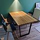 Заказать Дубовый кухонный стол в стиле лофт. WFN Furniture - Столы на заказ. Ярмарка Мастеров. . Столы Фото №3