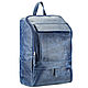 Leather backpack 'Vienna' (blue antique). Men\\\'s backpack. Russian leather Guild. My Livemaster. Фото №6