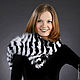 Collar made of Fox fur Black-White, Collars, Dolgoprudny,  Фото №1