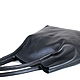 Tote Bag Leather Shoulder Bag Black Shopper Medium Bag String Bag. Sacks. BagsByKaterinaKlestova (kklestova). My Livemaster. Фото №5