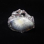 Украшения handmade. Livemaster - original item Silver ring with moss opal 
