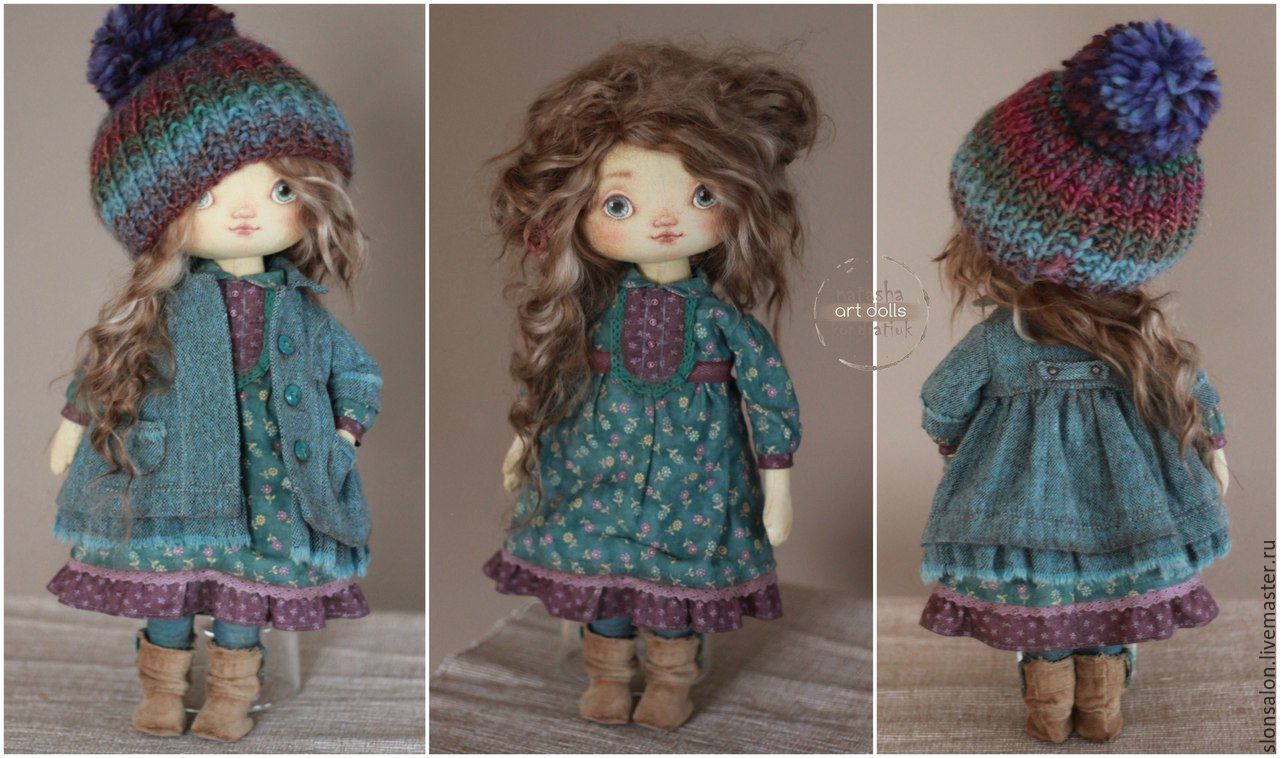 Платья для текстильных кукол в стиле бохо