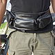 Copy of Brown Leather Belt Bag on a Hip. Men\'s bag. Lollypie - Modiste Cat. My Livemaster. Фото №5