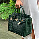 Order Women's tote bag with crocodile leather. exotiqpython. Livemaster. . Classic Bag Фото №3
