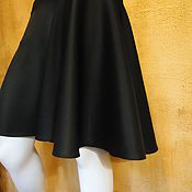 Одежда handmade. Livemaster - original item Skirt a cascade of black asymmetrical. Handmade.