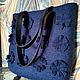 Felt bag based on ' Just Blue 2'. Classic Bag. Nadia I (Magic wool). Online shopping on My Livemaster.  Фото №2