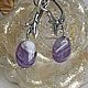 Earrings with natural amethyst ' PURPLE CLOUDS'. Earrings. vlastelin-kolets (vlastelin-kolets). My Livemaster. Фото №6