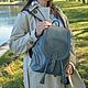 Mochilas: Mochila de cuero para mujer gris Tori Mod. p. 50-741, Backpacks, St. Petersburg,  Фото №1