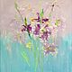 Lily painting abstract. Painting with delicate lilies, Pictures, Moscow,  Фото №1