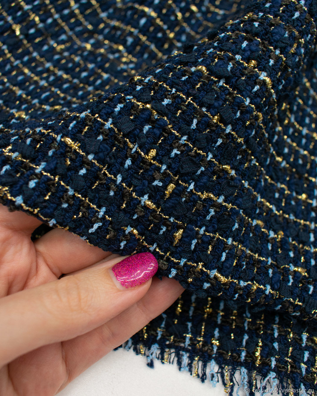 Итальянский хлопковый твид Val-ntino купить в интернет-магазине Ярмарка ...