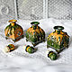 Order Bottles for perfumes, oils GREEN-ORANGE. Decoupage. Livemaster. . Aromatic diffusers Фото №3
