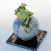 Для дома и интерьера handmade. Livemaster - original item Figurines: The frog Princess. Handmade.