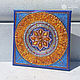 Pintura de Mandala ámbar de la prosperidad en lienzo hecho a mano. Pictures. real-mandala. Online shopping on My Livemaster.  Фото №2