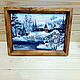 Order Birch bark painting 'Winter' 27h20 cm. Panels of birch bark. Art.1230. SiberianBirchBark (lukoshko70). Livemaster. . Pictures Фото №3