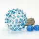 20 mm focal hollow bead with raised points lampwork handmade, Beads1, Nizhnij Lomov,  Фото №1