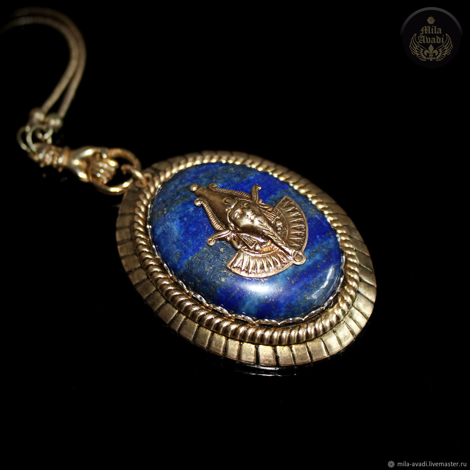 Suspension Talisman Amulet Lord Of Fate Lapis Lazuli Handmade купить на ярмарке мастеров Jfcikcom подвески Kiev - 