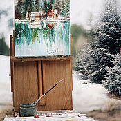 Картины и панно handmade. Livemaster - original item Place the Picture landscape oil on canvas. Handmade.