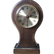 A wall clock. White beech. Old gold. Two