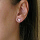 Pink stud Earrings 'Ruby Radiance' stud Earrings. Stud earrings. Irina Moro. Online shopping on My Livemaster.  Фото №2