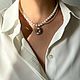 Чокер из натурального жемчуга. Чокер с подсветкой. Ожерелье. Чокер. 4NADYA Jewelry. Ярмарка Мастеров.  Фото №12