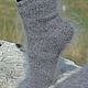 Grey DOWN SOCKS for MEN (size 40-46 ). Socks. KOZAmoDA (kozamoda) (kozamoda). Online shopping on My Livemaster.  Фото №2