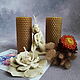 Gift box: candles, mini bouquet, postcard. Gift Boxes. Exclusive decor. Online shopping on My Livemaster.  Фото №2