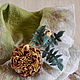Брошь из кожи в стиле бохо Tagetes - Бархатец. Брошь-булавка. Людмила Скрыдлова (flower glade). Интернет-магазин Ярмарка Мастеров.  Фото №2