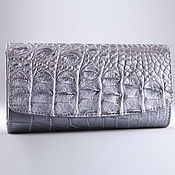 Сумки и аксессуары handmade. Livemaster - original item Women`s wallet made of genuine crocodile leather IMA0004Silver3. Handmade.