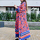 Floor-length coral and Denim shirt Dress. Dresses. NATALINI. My Livemaster. Фото №5
