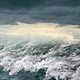Storm at sea interior painting, Abstract Seascape poster, Pictures, Moscow,  Фото №1